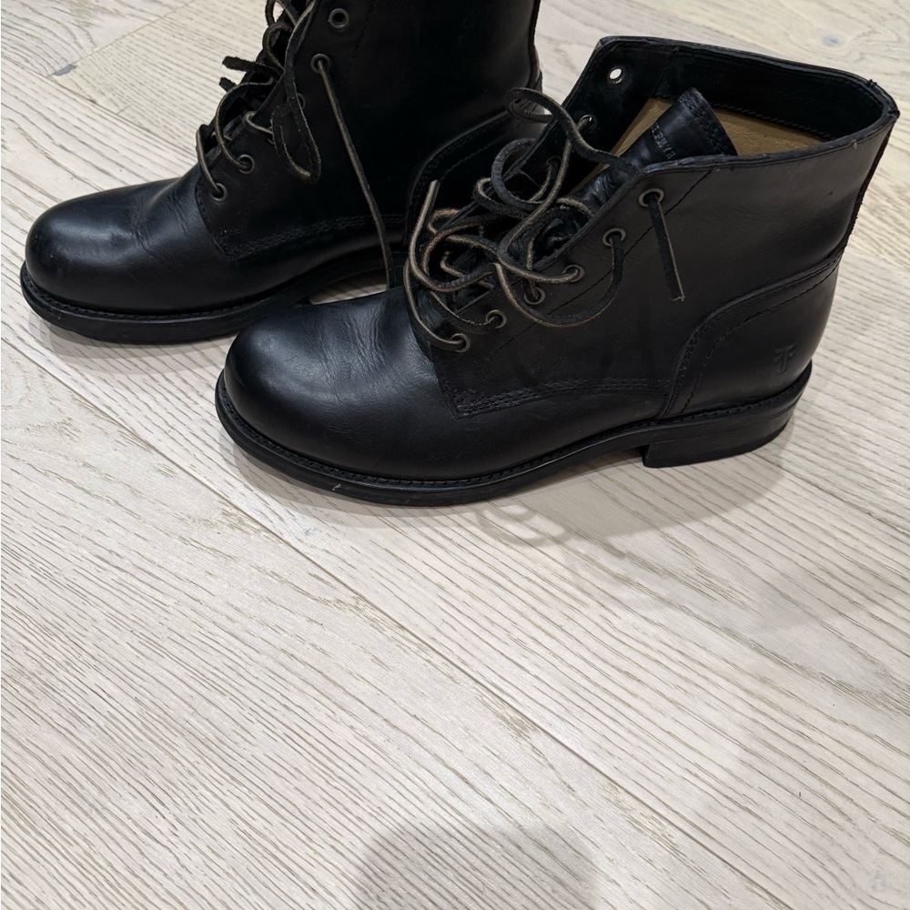Frye Black Leather Men's Boots
